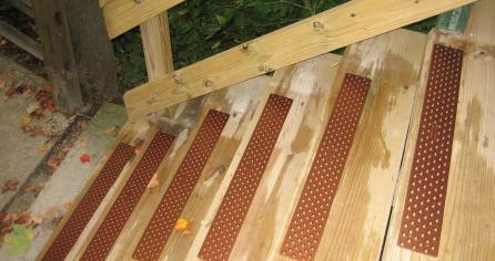 Treads on steps